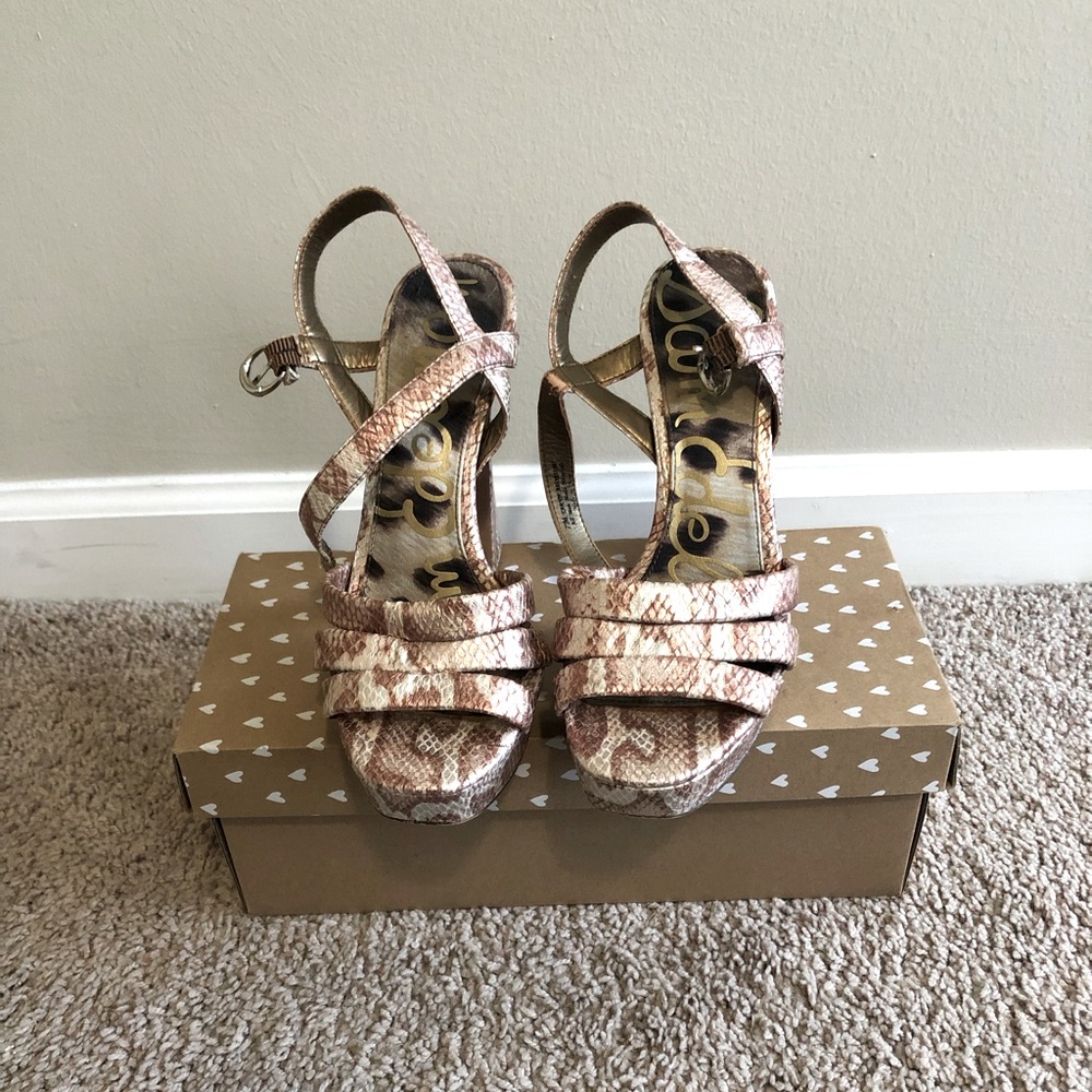Python Print Sam Edelman Block Heels - image 2